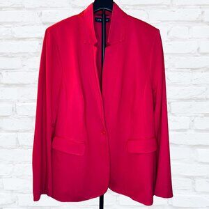 Lane Bryant Red Blazer Jacket (Estimated Size 18) Size Tag Missing